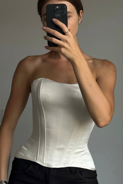 Corset Pearl, white