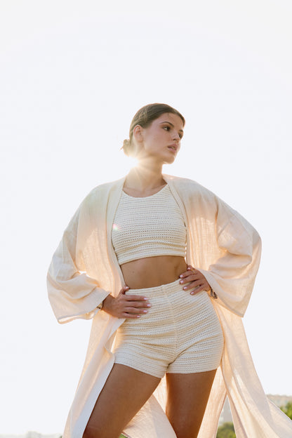 Linèa Kimono Ivory, long