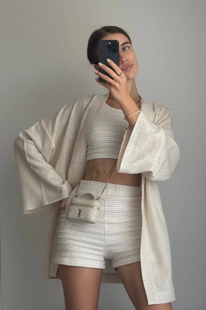 Linèa Kimono Ivory, short